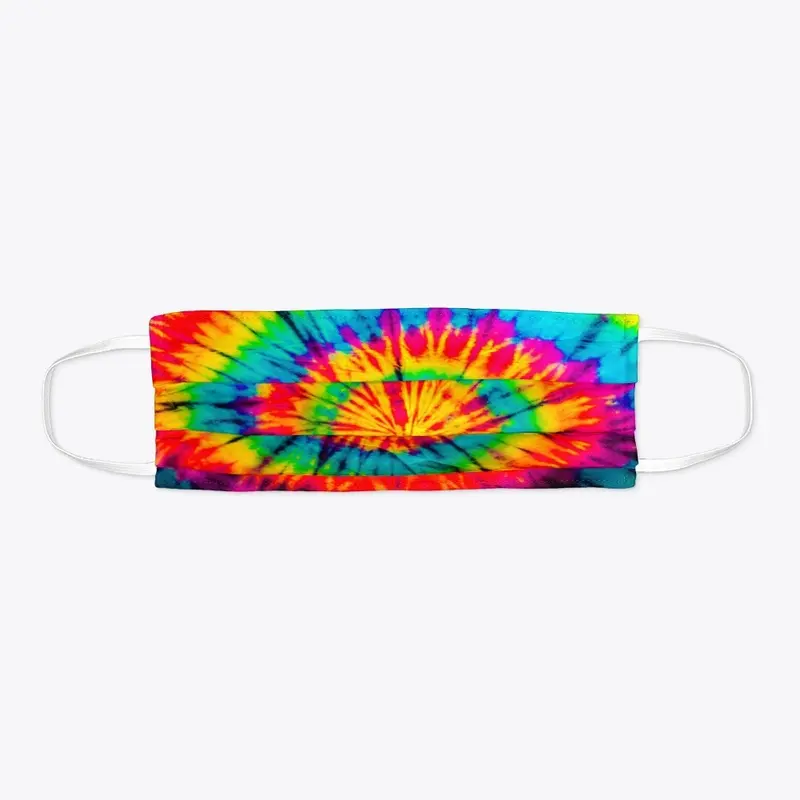 Rainbow Tye Dye Cloth Face Mask